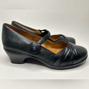 Dr. Comfort Cindee Low Heel Strappy Leather Mary Jane Size 10M